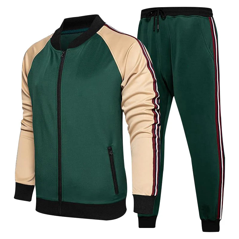 Custom Men's Tracksuits Two Piece Set Tracksuit Football Sportswear Polyester image 6