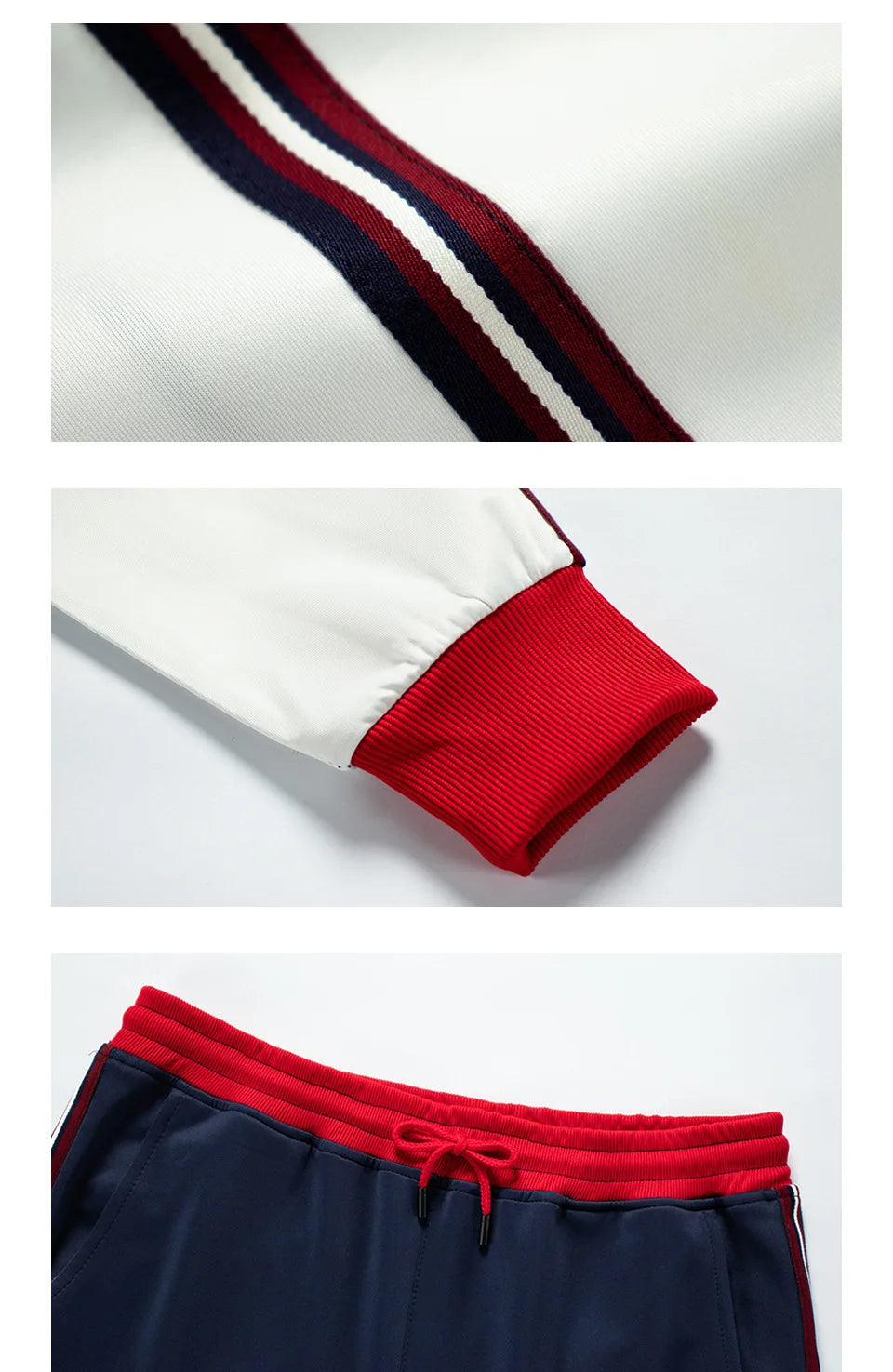 Custom Men's Tracksuits Two Piece Set Tracksuit Football Sportswear Polyester image 5