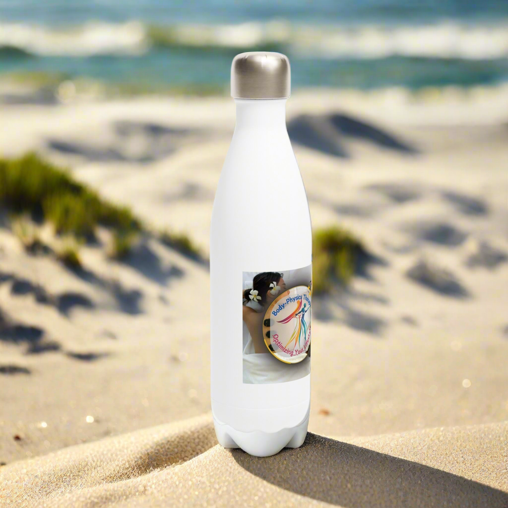 White 17oz Stainless Steel Water Bottle